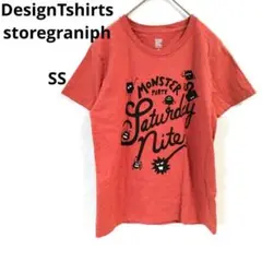 デザインＴシャツストアグラニフ　モンスター パーティー Tシャツ SS 朱色