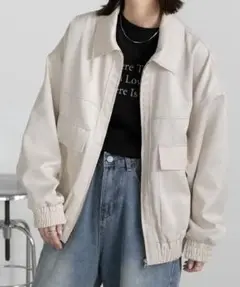 ［新品未使用］ad thie ツイルジップブルゾン　2025ss新作