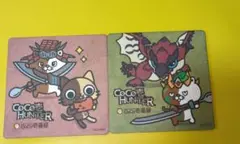 ココイチモンハンコラボコースター 2枚セット