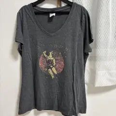 PORT & COMPANY グレー Vネック Tシャツ M カットソー