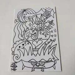 オリジナルぬりえはがき〜ユニークイラスト ポストカード