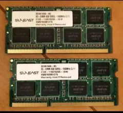 SUNEAST SE3N1600-8G メモリDDR3L 1600　16gb