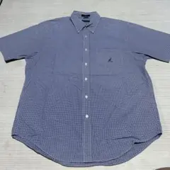 美品 半袖シャツ nautica ノーティカ ギンガムチェック