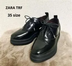 極美品♡ ZARATRF ザラ 厚底レース ローファー シューズ 35