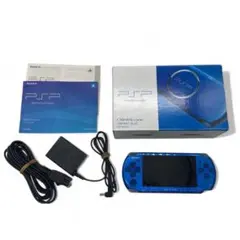 PSP 3000 本体 バイブラント ブルー 箱 付属品多数 動作確認済