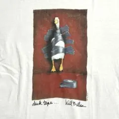 90s WILL BULLAS アートTシャツ duck tape アヒル　XL