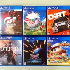 ps4 人気ソフト 6本まとめて みんゴル グランツ 地球防衛軍 他いろいろ