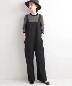 「【IENA】ソフトコットンオーバーオール