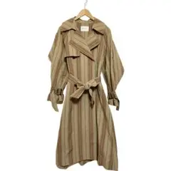 美品/PUBLIC TOKYO/マントカラー/トレンチコート/F/BEIGE