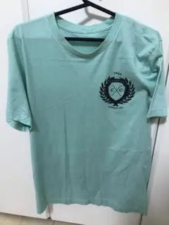 ミントグリーン クルーネックTシャツ 1966年ロゴ