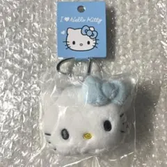 I love HelloKitty ハローキティ マスコット キーリング 水色
