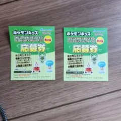 ポケモンキッズ　第二弾　キャンペーン　応募券　2枚　クリアver 指人形