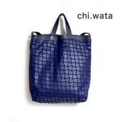 chi.wata チワタ トートバッグ BK×革×キャンバス 牛革 キャンバス A4 2WAY トートバッグ | 株式会社 chi.wata