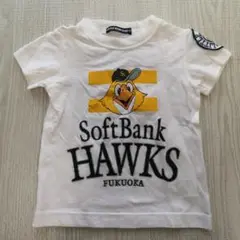 SoftBank Hawks Tシャツ 100cm ホワイト キッズ　ベビー