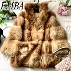 最高級✨EMBAエンバ ラクーンファー 毛皮 タヌキ ファーコート 11号 L