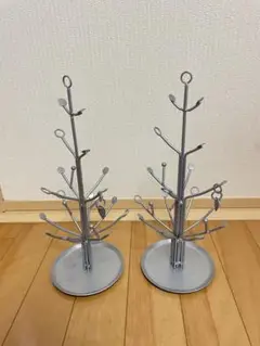 ジュエリースタンド キーホルダーコレクション シルバー 2個セット