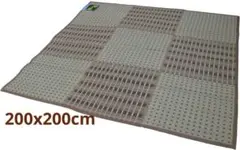 い草ラグ【新大町BR ②】200x200cm コンパクトに折り畳み出来るい草ラグ