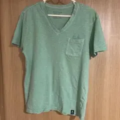 【古着】BAYFLOW ミントグリーン VネックTシャツ サイズ2