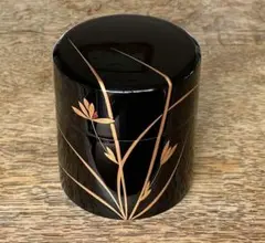 山中塗　漆器　茶筒
