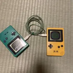 ゲームボーイポケット本体 通信ケーブル　３点セット　ジャンク品