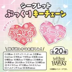 ソフトバンクホークス　シークレットぷっくりキーチェーン　東浜巨選手