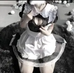 Mメイド服 コスプレ仮装ロリータメイド可愛いワンピースストッキング付き5点セット