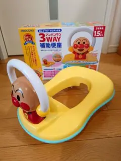 【ほぼ未使用】アンパンマン 3WAY 補助便座 おしゃべり・メロディ付 箱あり