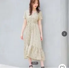Heather ヘザー　ヴィンテージ柄ワンピース花柄ワンピース