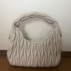 グレイル　キルティングバッグ　ベージュ