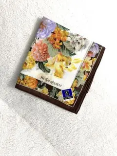 新品未使用 YVES SAIN LAURENT・イヴサンローラン ハンカチ 花柄