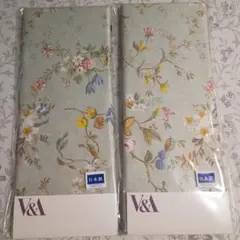 V&A 花柄枕カバー 63cm x 43cm 2枚セット　ロマンス小杉