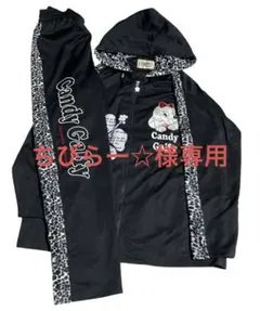 美品 CANDY GALFY スタジャン 薔薇 白 黒 美品 CANDY GALFY スタジャン 薔薇 白 黒