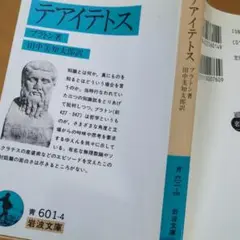 プラトン　　テアイテトス　　　岩波文庫