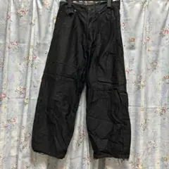 ヨウジヤマモト 切りっぱなしワイドパンツ y2k