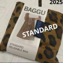 BAGGU　バグーエコバッグ　レオパード柄スタンダード