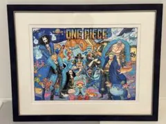 ワンピース　高級複製原画　2枚セット 大迫力＆ハイクオリティな『ONE PIECE』カラーイラストの額装高