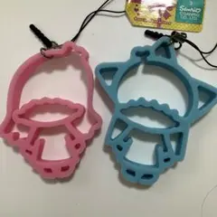 サンリオキャラクター シリコンストラップ 2色セット