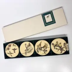 希少！新品・未使用品！毛彫り技法仕上げ BARLOW コースター