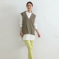 イッツインターナショナル★ツイルジャージVネックベスト