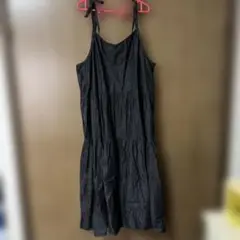ブラックキャミソールロングワンピース 4L