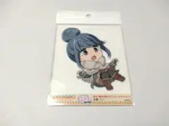 ゆるキャン△ 防水！屋外対応エアフリーステッカー うきうき 志摩リン