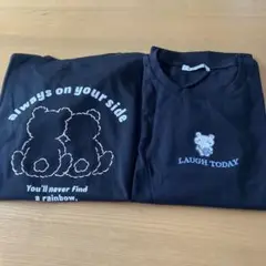 ピンクラテ　ラブトキシック　クマちゃんTシャツ2枚セット160