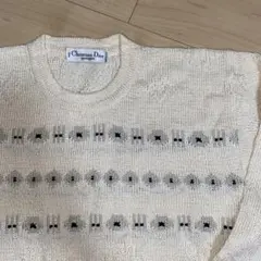 Christian Dior ディオール ニット セーター クリーム ホワイト