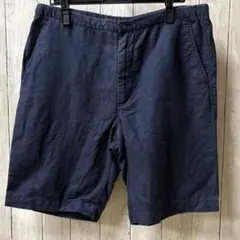 UNIQLO ユニクロ　紺色　短パン　Lサイズ　麻綿