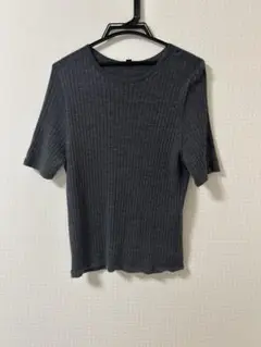 ユニクロ　3Dメリノリブクルーネックセーター　5分袖　3XL