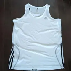 adidas ホワイト タンクトップ