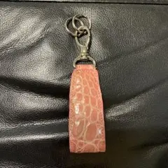 クロコダイル キーホルダー ピンク 未使用