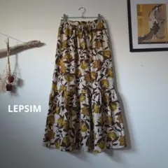 LEPSIM　オリエンタル柄ティアードスカート