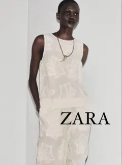 新品　ZARA 刺繍入りトップス