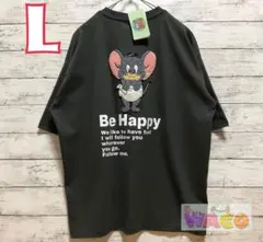 トムとジェリー　レディース　Tシャツ　半袖　サガラ　ハート　タフィー　L